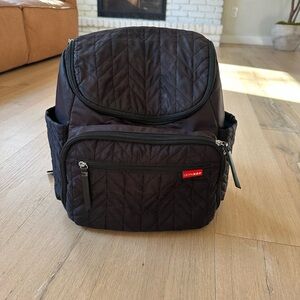 Skip Hop Quilted Black Backpack